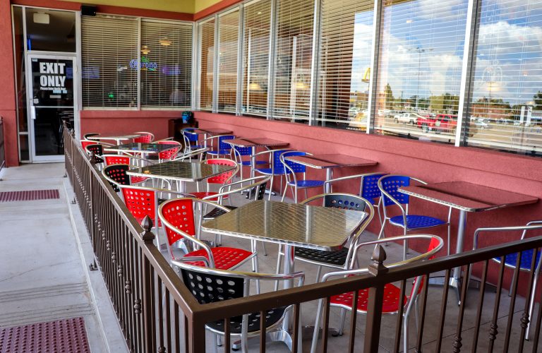 Plaza Pampa Remodel Patio Seating