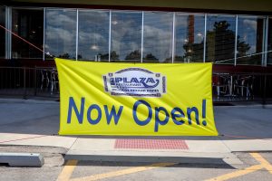 Plaza Pampa Now Open Sign