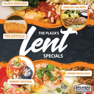 lent friendly meals at the plaza restaurant